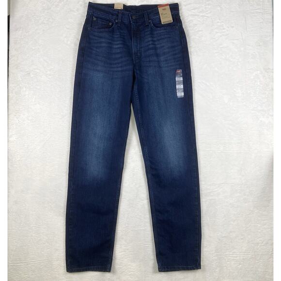 Levis 550 Relaxed Stretch Jeans Mens 33x36 Baggy Whiskered Faded Western Skater - Picture 1 of 14